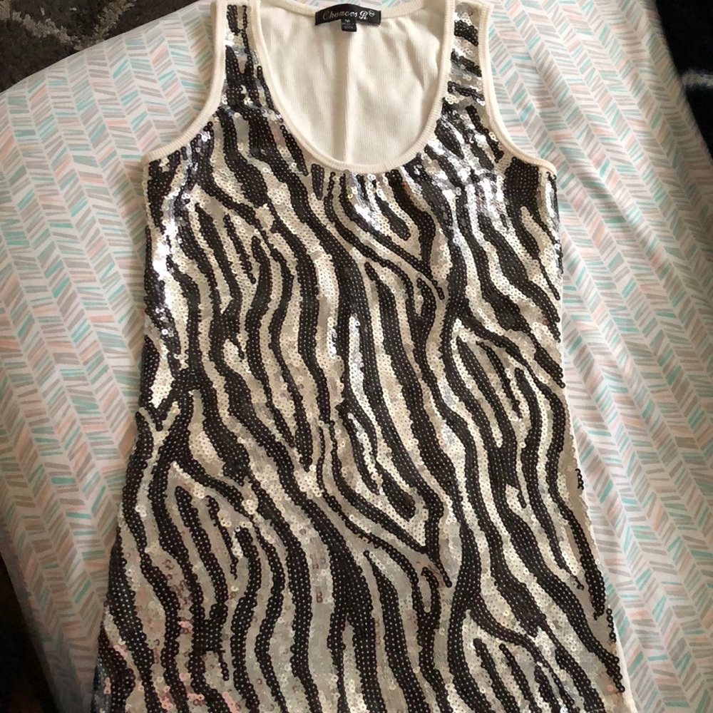 Sequin tank top